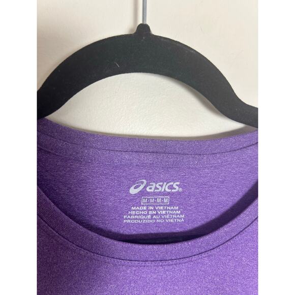 Asics Throwback Tennis Shirt Size Medium New Purple - Picture 6 of 8